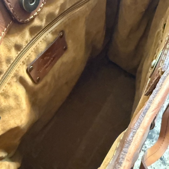 PATRICIA NASH VINTAGE STYLE WOVEN LEATHER TOTE. 12” (H) × 13” (W) × 5” (D) - Picture 7 of 16